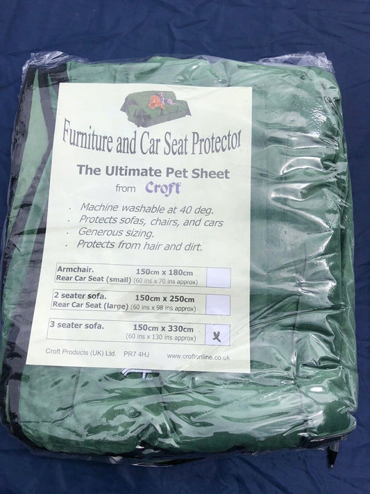 CROFT PET SHEET 3 SEATER SOFA COVER BRAND NEW 150 CM X 330 CM
