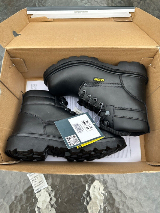 DELTAPLUS SAFETY WORK BOOT COMPOSITE TOE CAP LEATHER WATER RESIST S3 SIZE UK 3