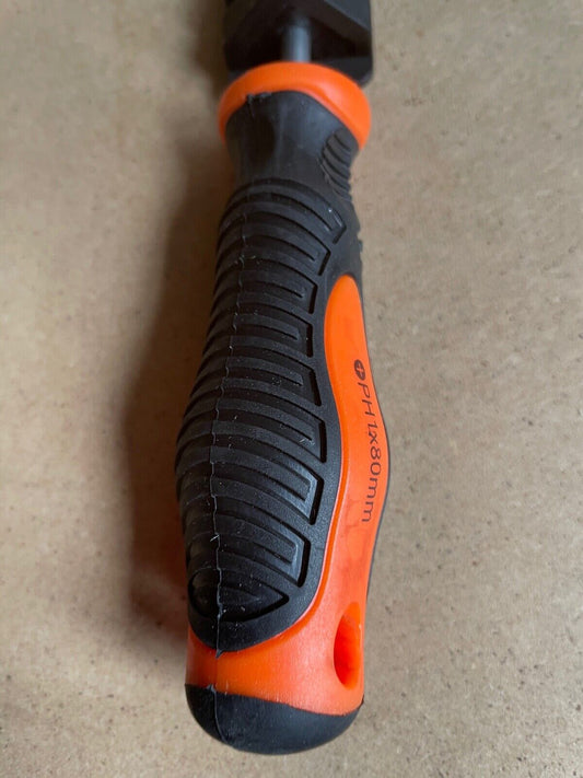 HOLDON NO1 PHILLIPS X 80MM POZI SCREWDRIVER HN00080 BRAND NEW GRIP ABLE HANDLE
